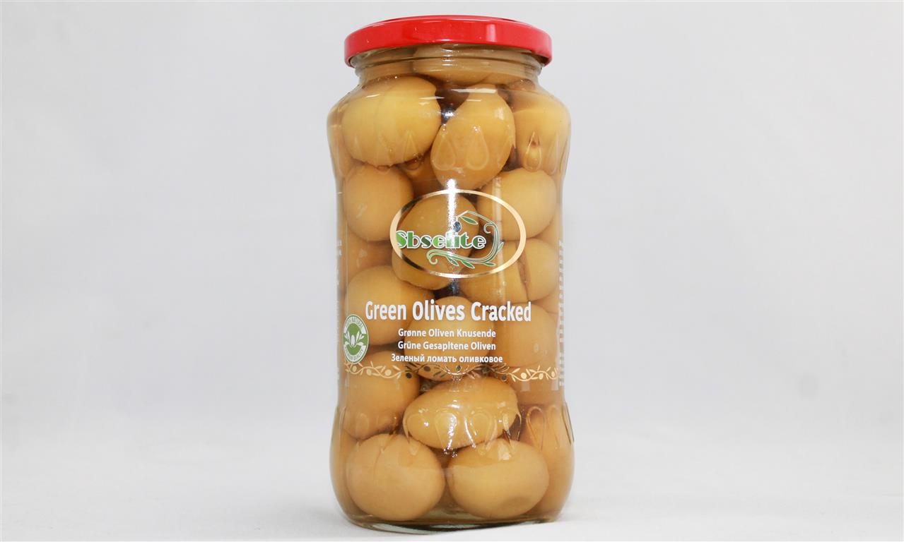 Green Olives Cracked